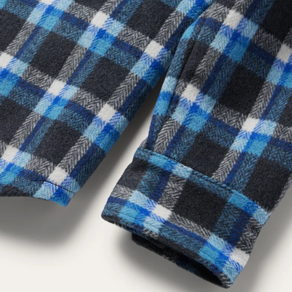 Stetson Plaid Quilted Shirt Jacket Blue