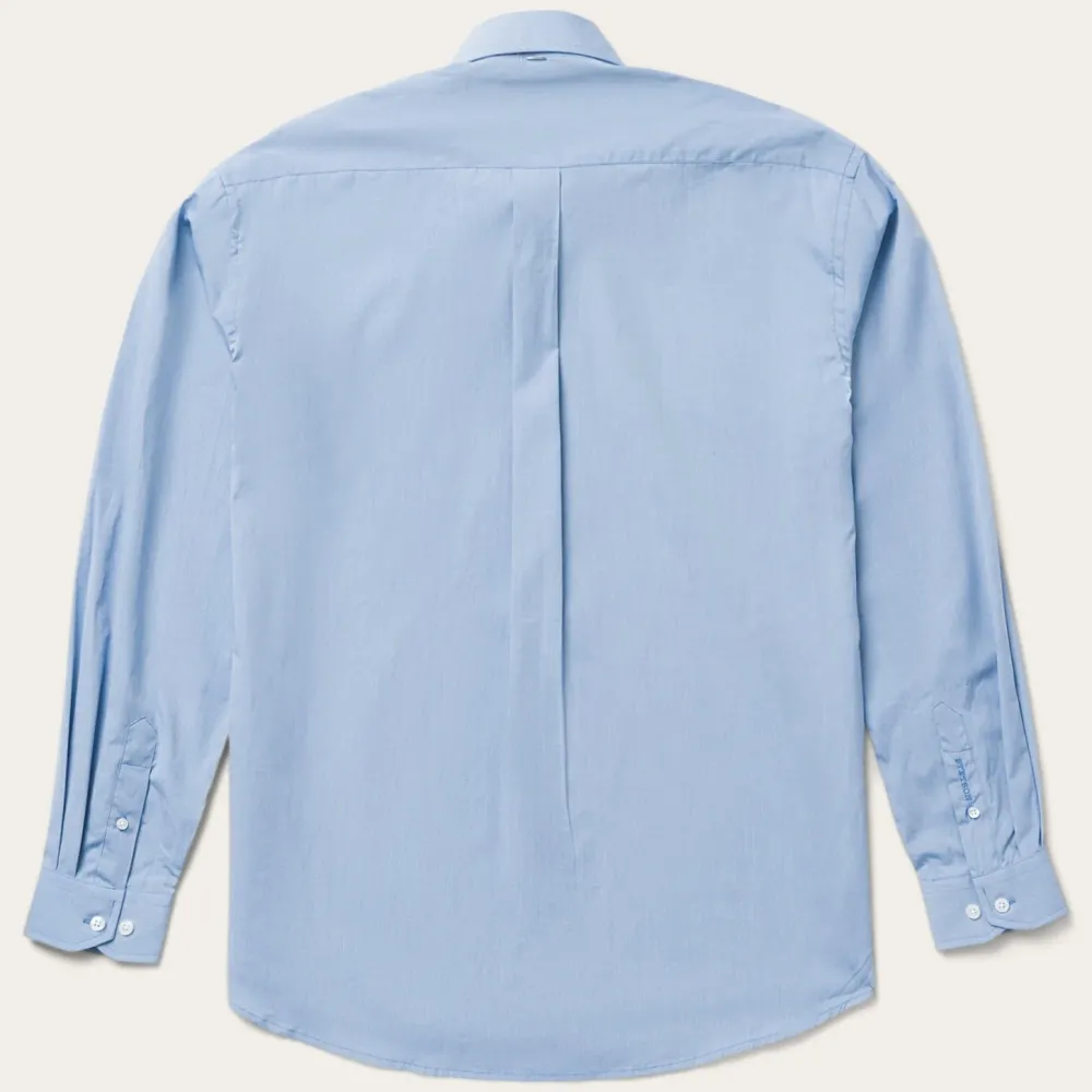 Stetson Solid One-Pocket Snap-Front Shirt Blue Online