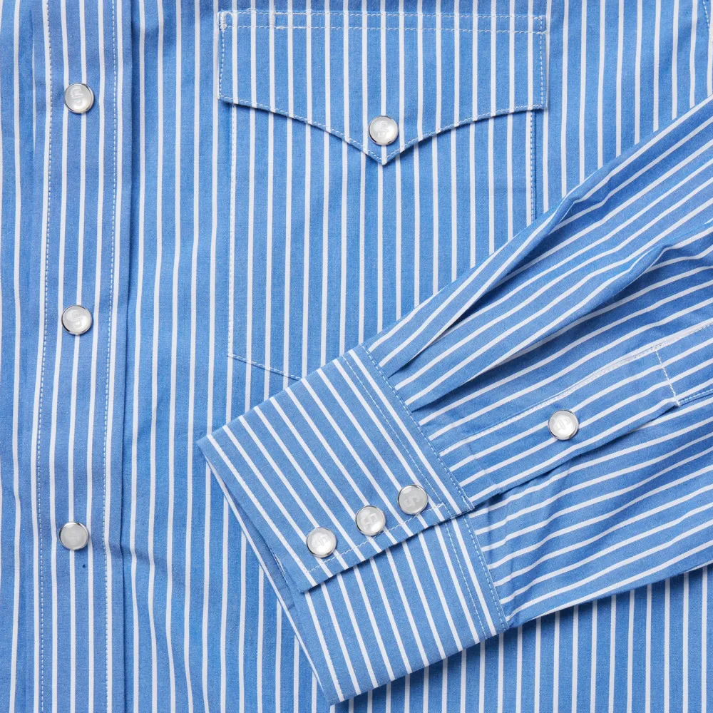 Stetson Western Stripe Shirt Blue Hot