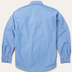 Stetson Western Stripe Shirt Blue Discount