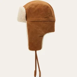 Stetson Bomber Cap Calf Split Brown Sale