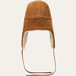 Stetson Bomber Cap Calf Split Brown New