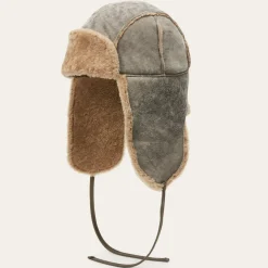 Stetson Bomber Cap Lambskin Vintage Grey Clearance