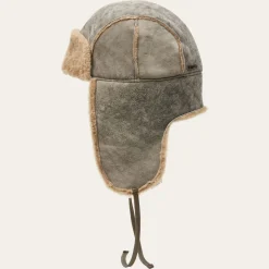 Stetson Bomber Cap Lambskin Vintage Grey Outlet