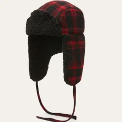 Stetson Bomber Cap Shadow Plaid Red/Black Check