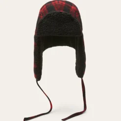 Stetson Bomber Cap Shadow Plaid Red/Black Check Discount