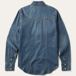 Stetson Boyfriend Fit Denim Shirt Blue Best