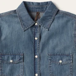 Stetson Boyfriend Fit Denim Shirt Blue Best