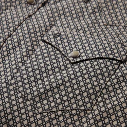 Stetson Diamond Print Western Shirt Brown Online