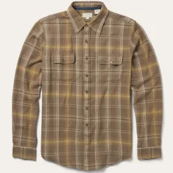 Stetson Flannel Button-Front Shirt Brown Sale