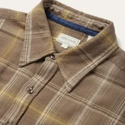 Stetson Flannel Button-Front Shirt Brown Sale