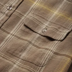 Stetson Flannel Button-Front Shirt Brown Sale