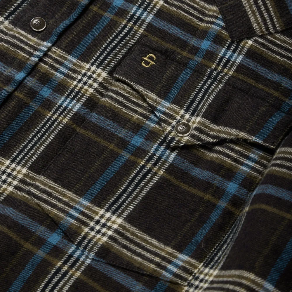 Stetson Plaid Flannel Western Shirt Brown Hot