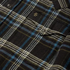 Stetson Plaid Flannel Western Shirt Brown New