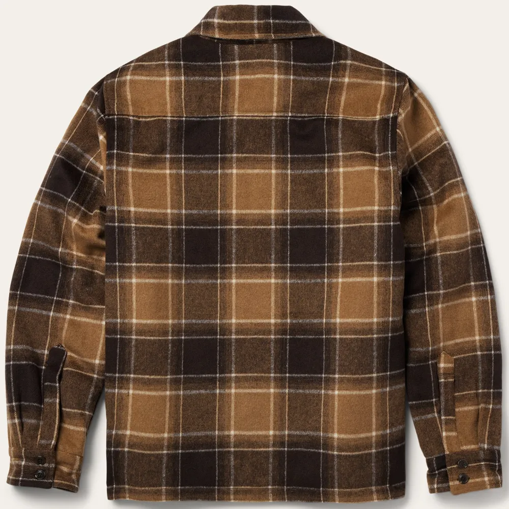 Stetson Plaid Western Coat Brown Sale