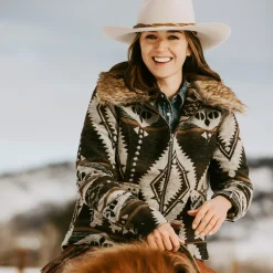 Stetson Southwestern Blanket Jacket Brown