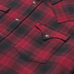 Stetson Brushed Twill Plaid Shirt Black Discount