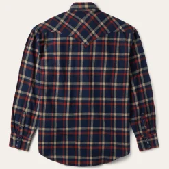 Stetson Brushed Twill Plaid Shirt Blue Online