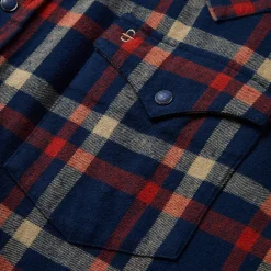 Stetson Brushed Twill Plaid Shirt Blue Online