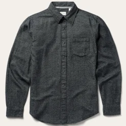 Stetson Brushed Twill Western Shirt Black