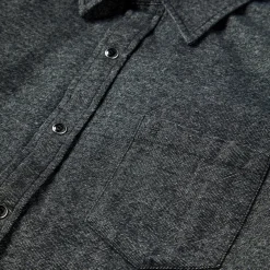 Stetson Brushed Twill Western Shirt Black