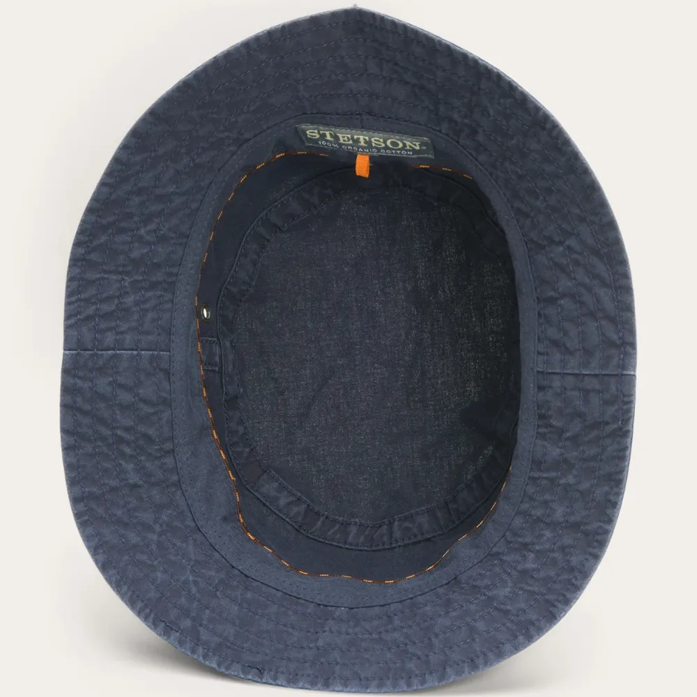 Stetson Bucket Delave Organic Cotton Blue New