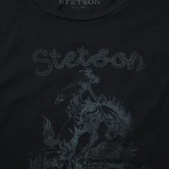 Stetson Bucking Cowboy Graphic Tee Black Hot