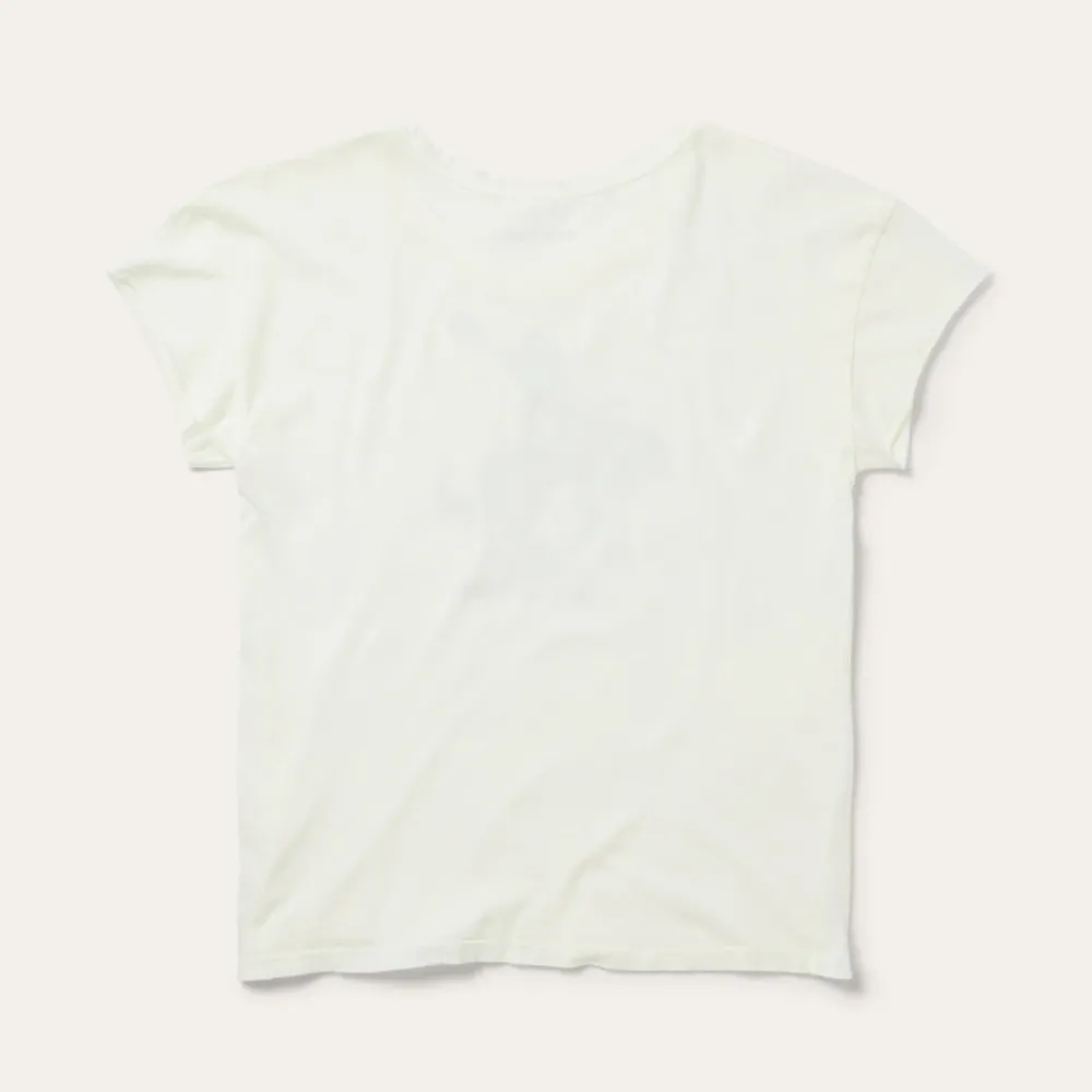 Stetson Bucking Cowgirl Graphic Tee White