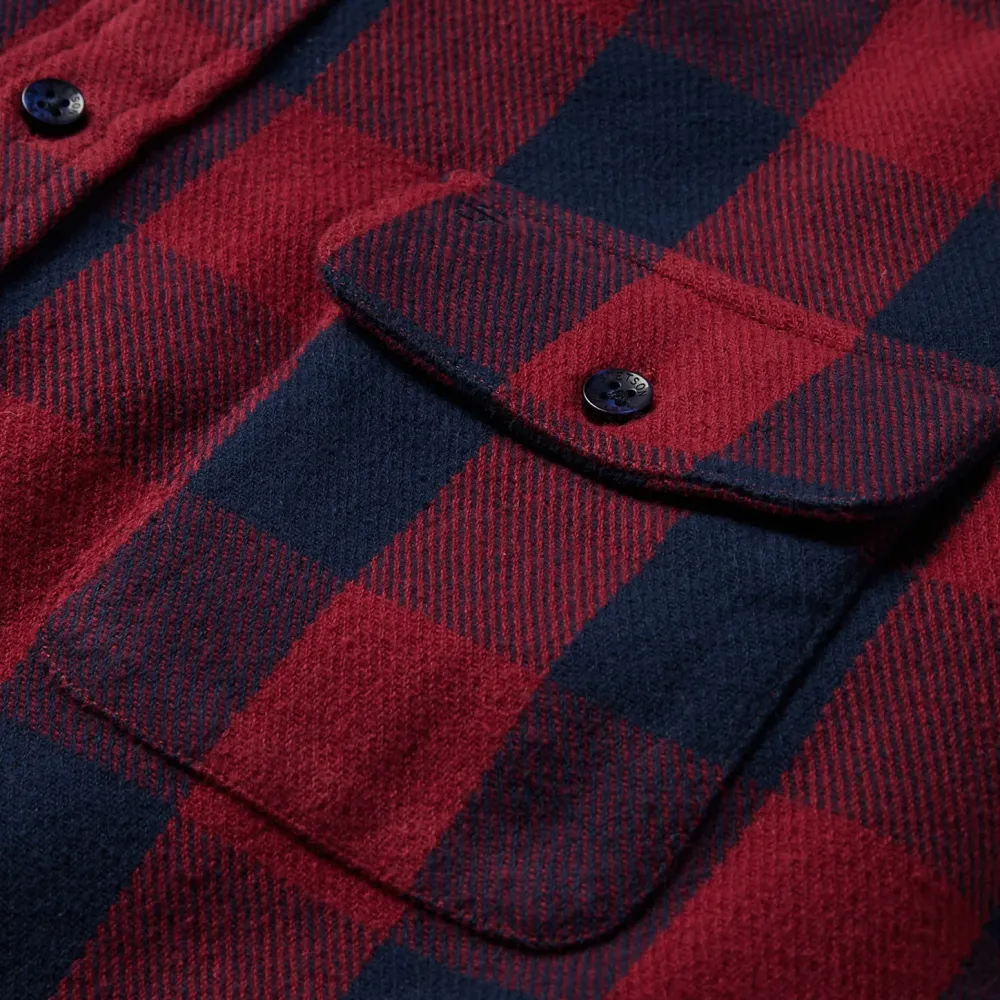 Stetson Buffalo Check Twill Shirt Red Outlet