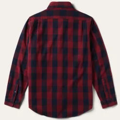 Stetson Buffalo Check Twill Shirt Red New