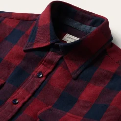 Stetson Buffalo Check Twill Shirt Red New