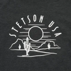Stetson Cactus And Sunset Graphic Tee Black Outlet