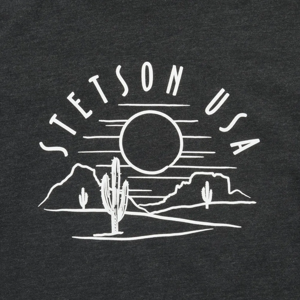 Stetson Cactus And Sunset Graphic Tee Black Outlet