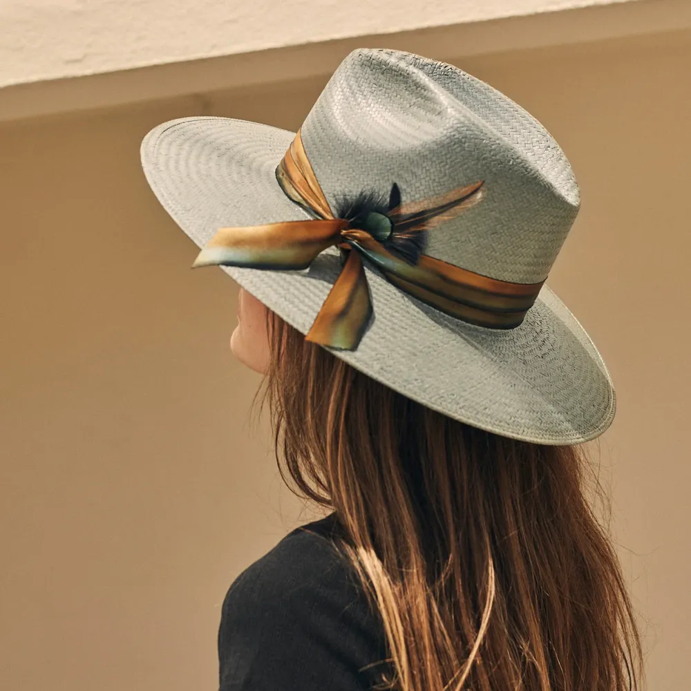 Stetson Caelus Straw Fedora Seafoam Sale