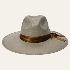 Stetson Caelus Straw Fedora Seafoam Outlet