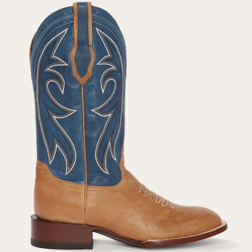 Stetson Casper Blue Matte Cowboy Boot Tan Online