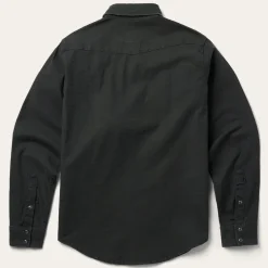 Stetson Charcoal Corded Denim Shirt Grey
