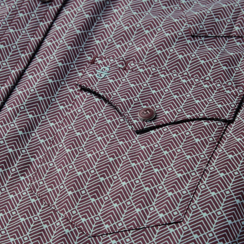 Stetson Chevron Grid Shirt Brown Best