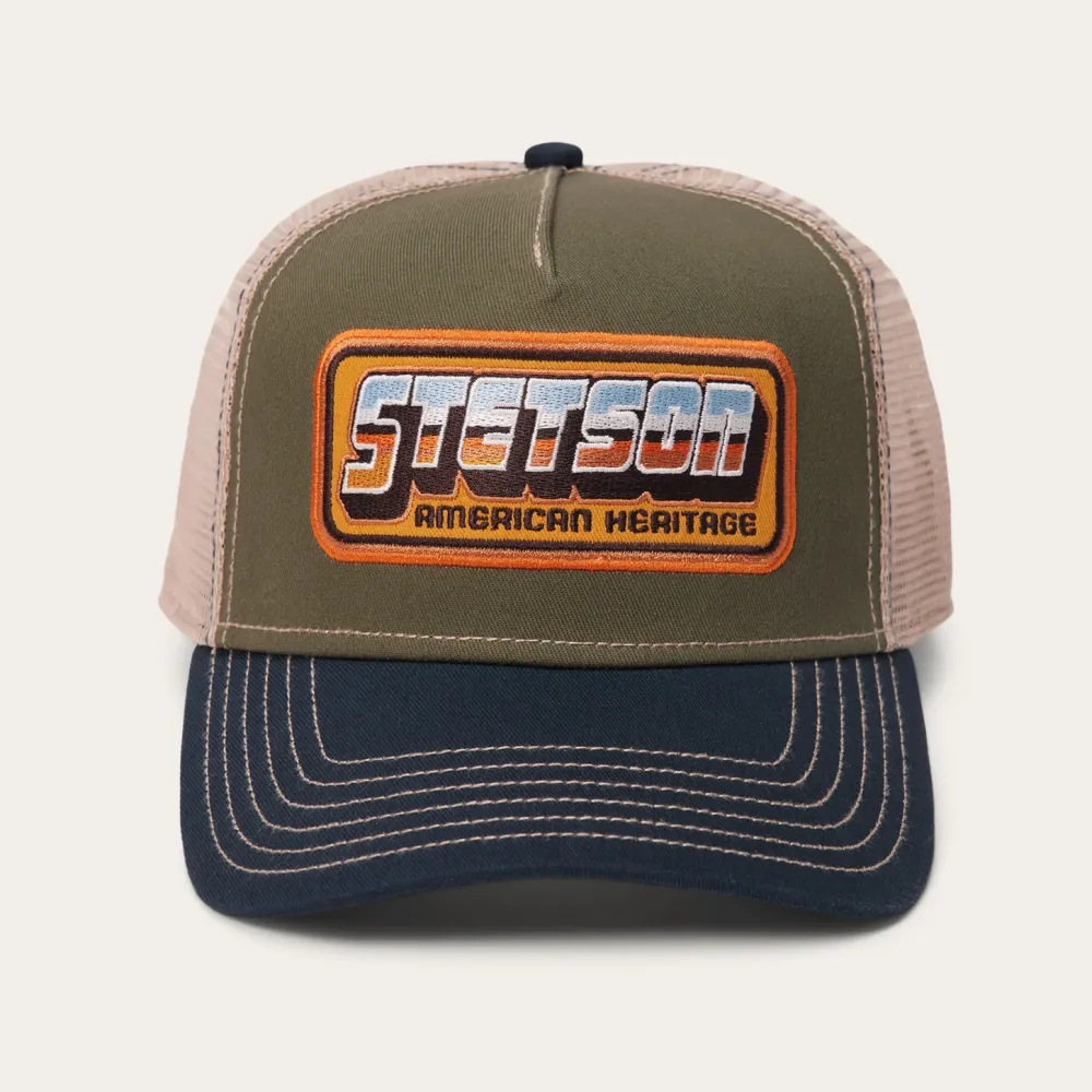 Stetson Chrome Trucker Cap Green Outlet