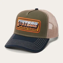 Stetson Chrome Trucker Cap Green Outlet