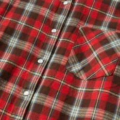 Stetson Classic Western Flannel Shirt in Red New