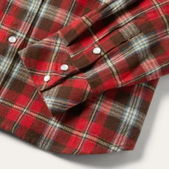 Stetson Classic Western Flannel Shirt in Red New