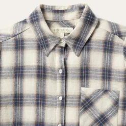 Stetson Classic Western Flannel Shirt in White Cream New
