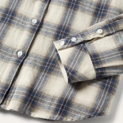 Stetson Classic Western Flannel Shirt in White Cream New