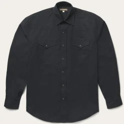 Stetson Classic Western Shirt in Black Clearance