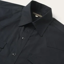 Stetson Classic Western Shirt in Black Clearance