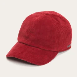Stetson Cord Baseball Cap Red