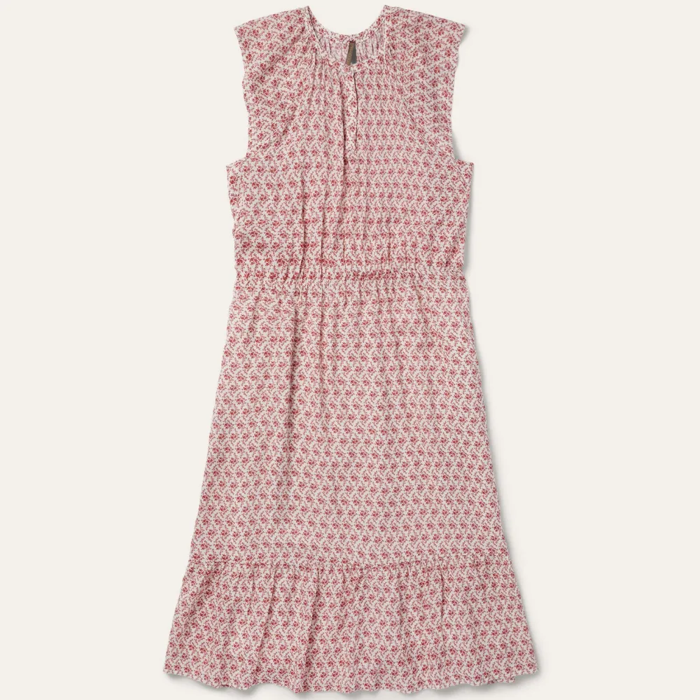 Stetson Cottage Floral Dress Red Sale