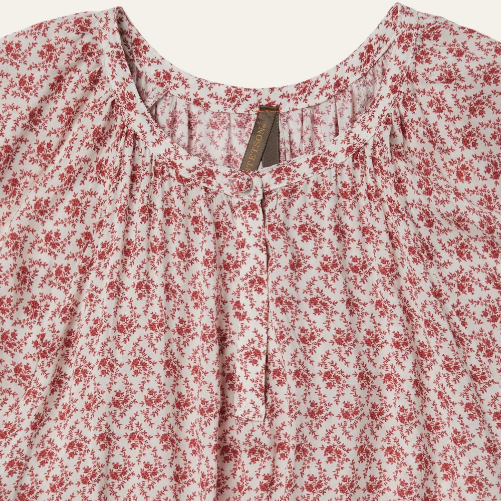 Stetson Cottage Floral Dress Red Sale