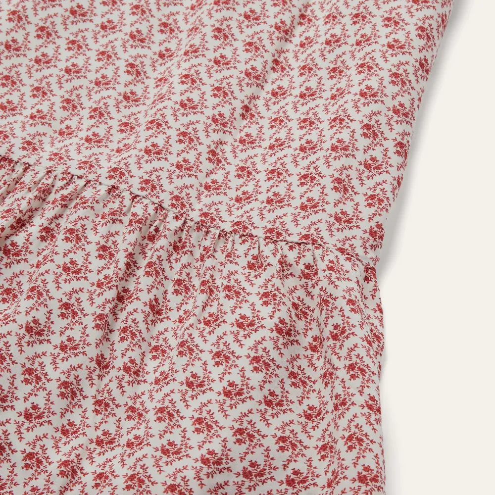 Stetson Cottage Floral Dress Red Sale
